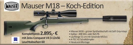 Mauser M18 Koch-Edition in 8x57IS Komplettangebot 